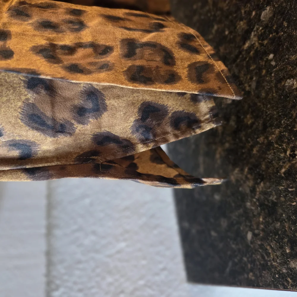 Leopard Print Button-Up Shirt - Picture 2 of 4